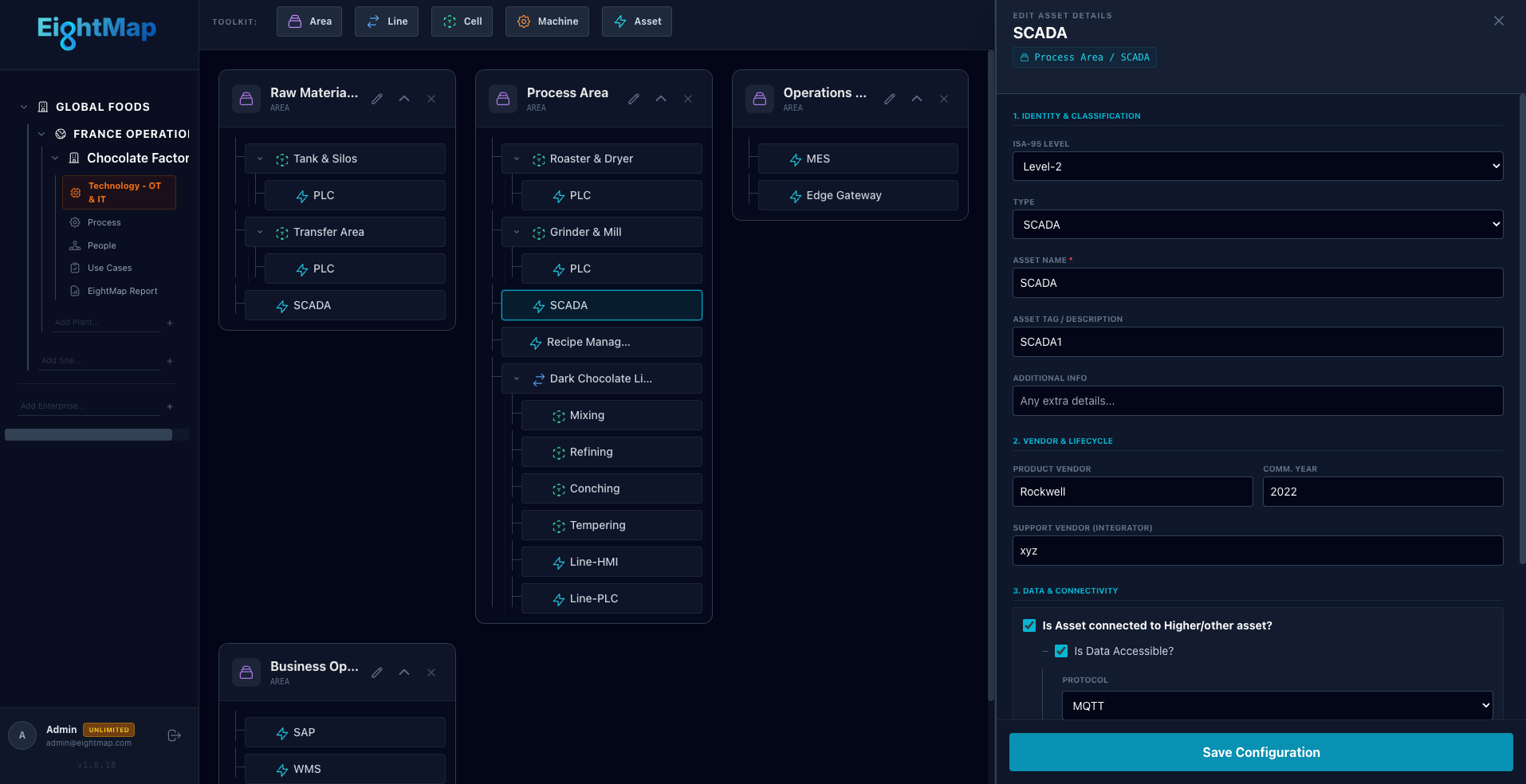 EightMap Technology Module Interface